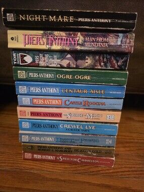 Lot of 11 Piers Anthony 1st Ed. PB - VG Vintage Xanth Fantasy Adventures
